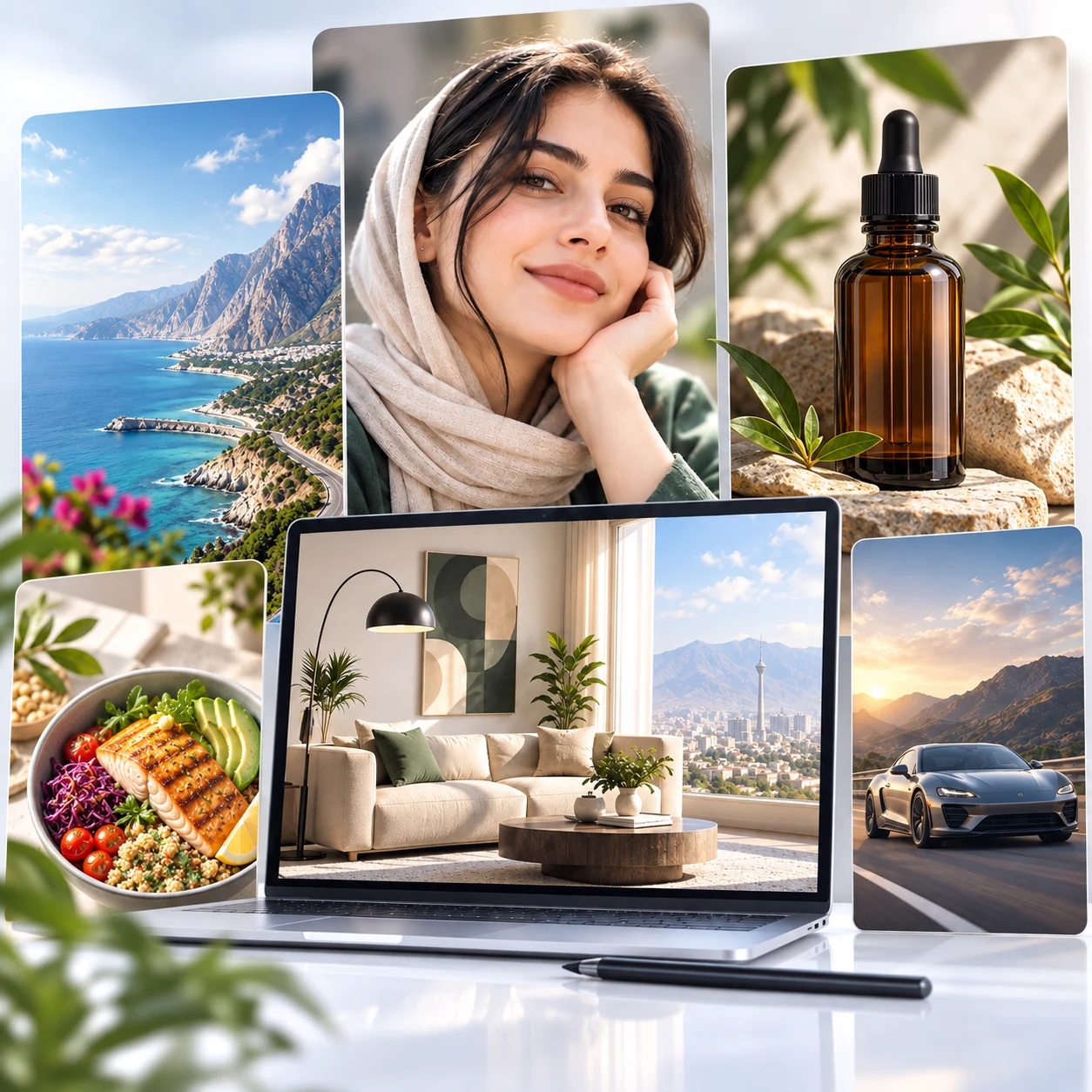نمونه خروجی‌های هوش مصنوعی ساخت و ادیت عکس در AllModelsAI