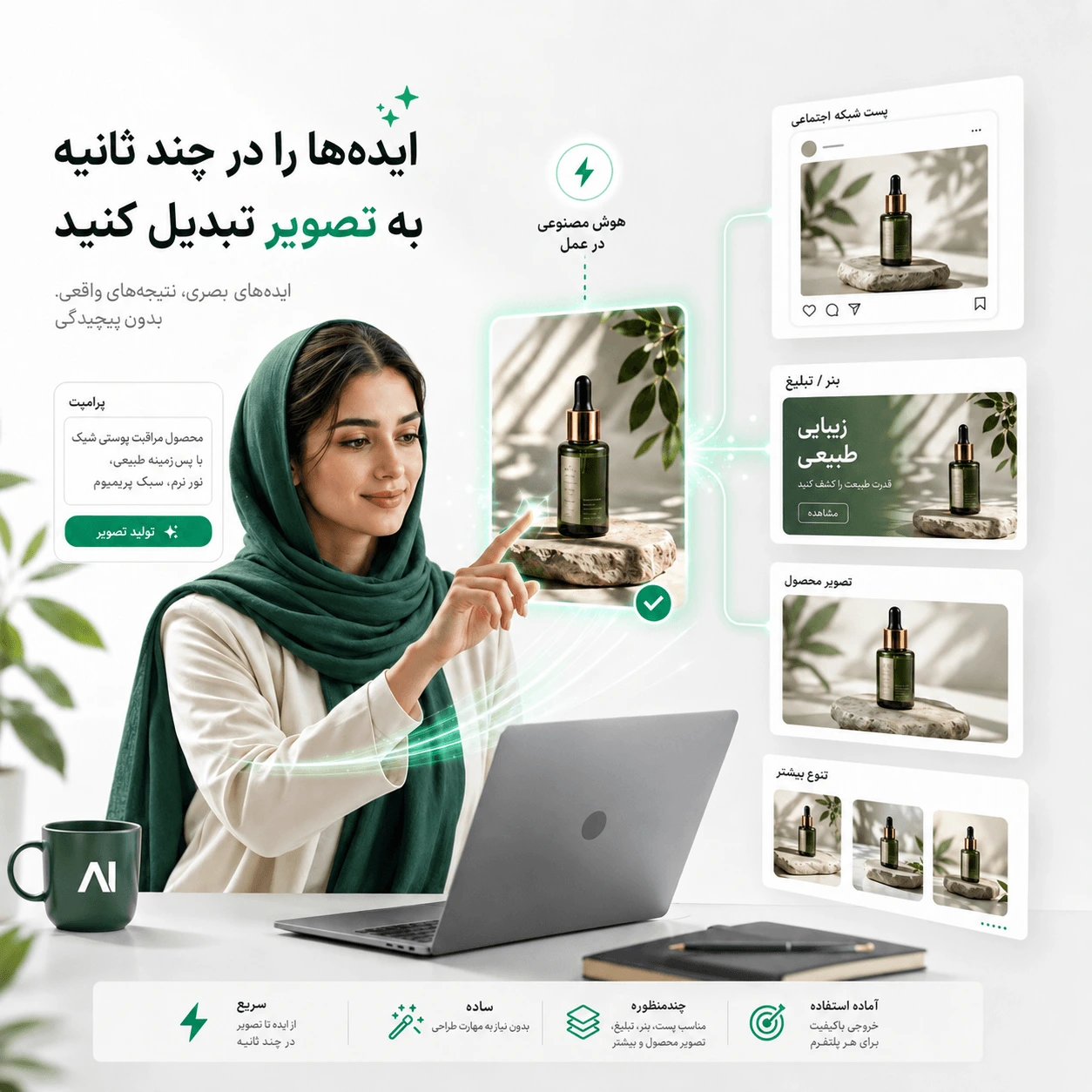 ساخت تصویر با هوش مصنوعی در AllModelsAI